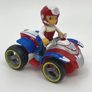 Paw Patrol Ryder Rescue ATV Vehicle with Removable Ryder Figure, Red, Blue